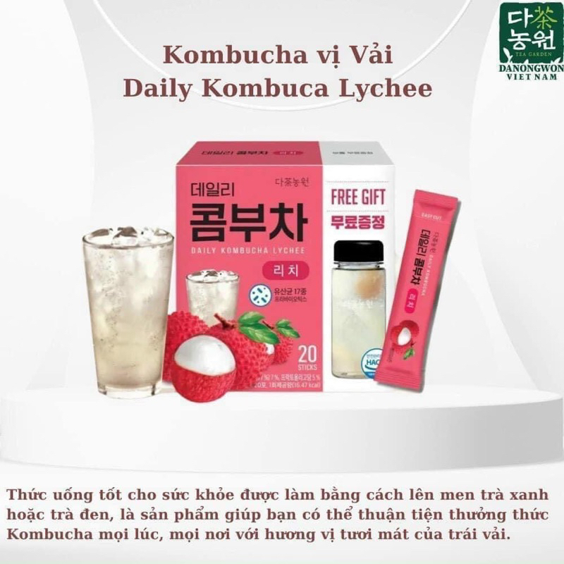 Trà DAILY KOMBUCHA ( TẶNG KÈM BÌNH )