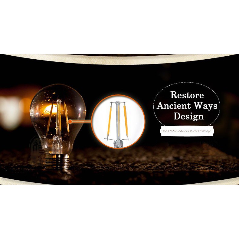 Đèn Led Edison 4w G45 ánh sáng vàng