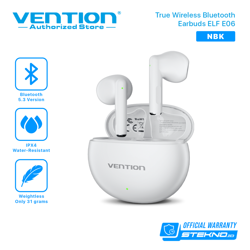まとめ得 VENTION Elf Earbuds E05 ワイヤレスイヤホン ホワイト NB-0699 x [4個] /l Vention Elf Earbuds E03: Wireless Earbuds with Long Battery Life