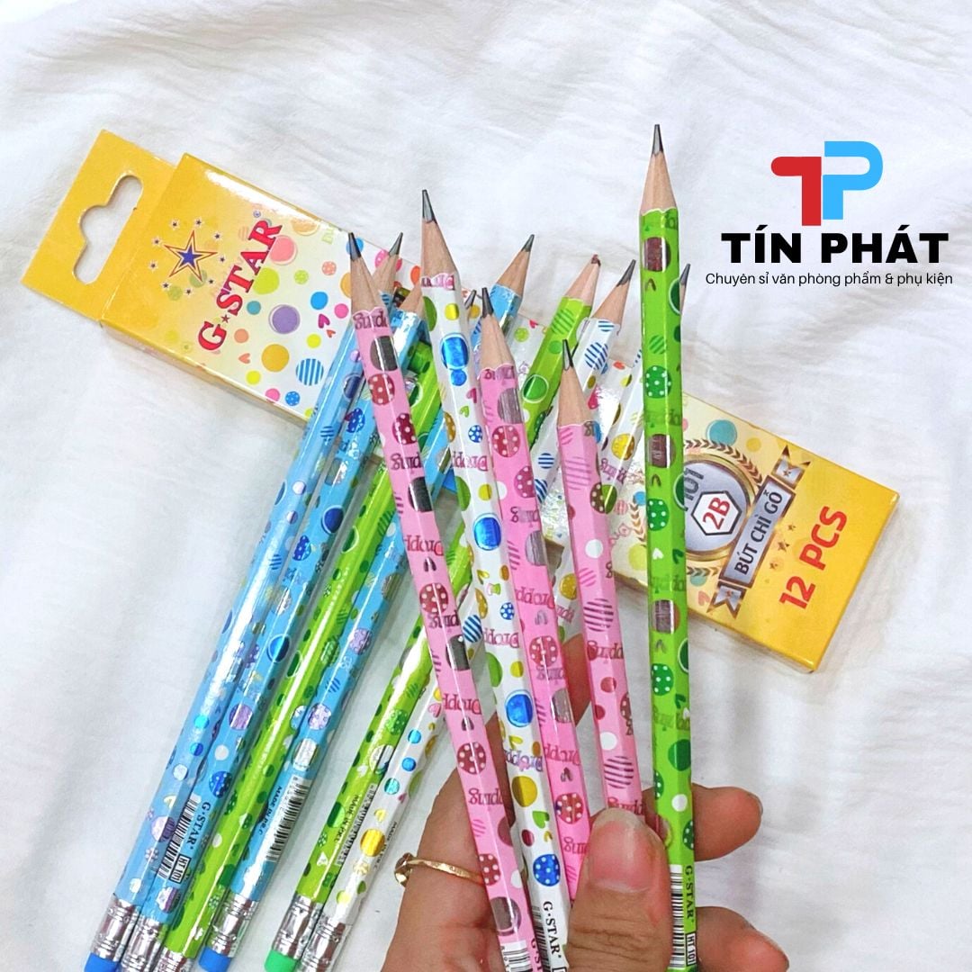 Viết chì 2B hộp 12 cây