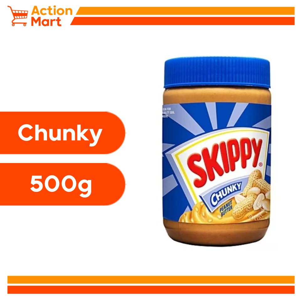 (EXPIRED DATEOCTOBER 2024) Skippy Chunky Peanut Butter 500g Super