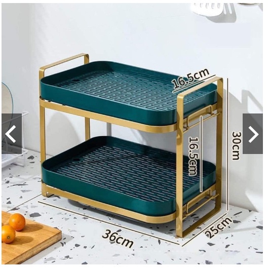 Kệ úp cốc/ly, đựng đồ đa năng 2 tầng - s566