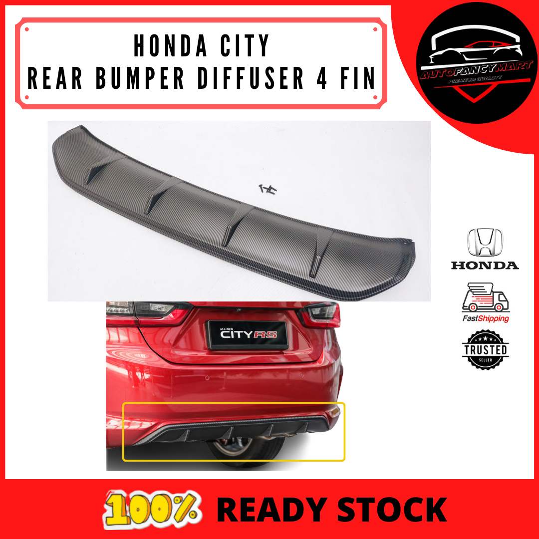 HONDA CITY GN2 RS BODYKIT REAR BUMPER Diffuser Lip Lips Bodykit Carbon ...