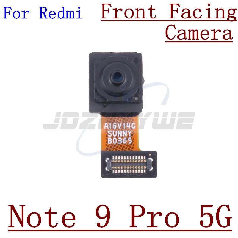 Original Back Main And Front Facing Camera Module Sensor Flex Cable For Xiaomi Redmi Note 9 9s 10 11 Pro 11E 11i 4G 5G Parts.