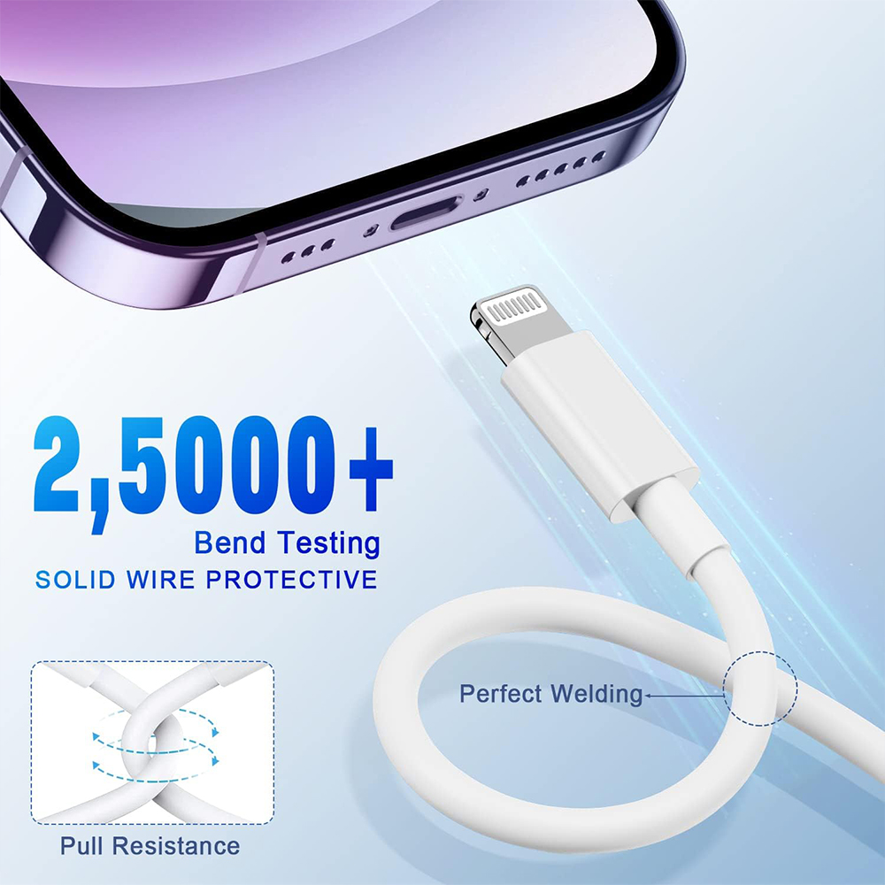 2Pcs 20W PD Fast Charging Cable For iPhone 15 Pro Max Plus iPhone Serise iPad USB Type C (1 meter) Fast charging data cable 2023