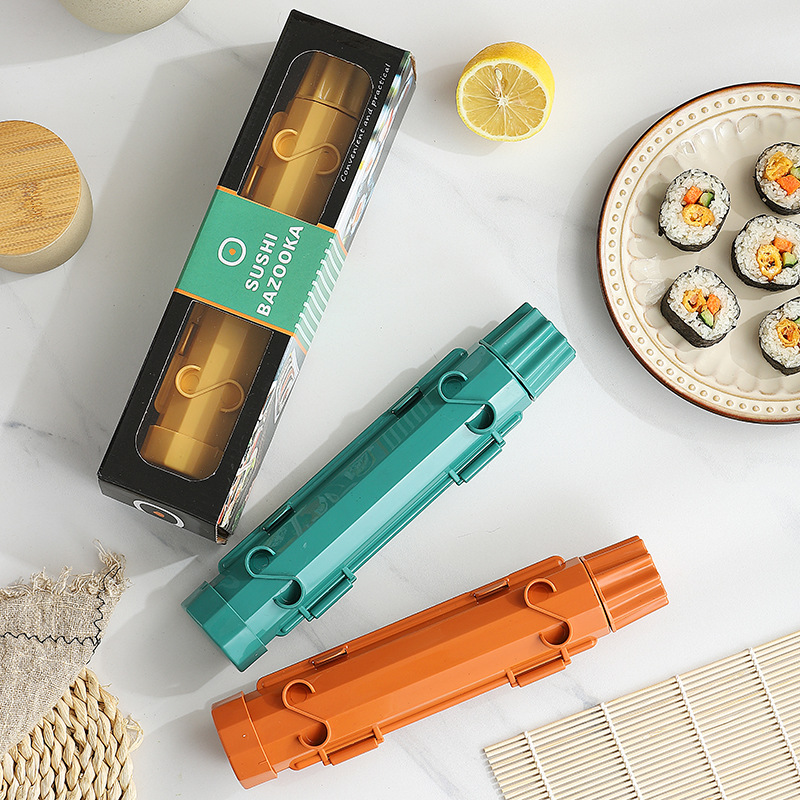 Mới sọc Khuôn Làm Sushi Sushi công cụ làm đặt nhà bếp Sushi súng phóng tên lửa