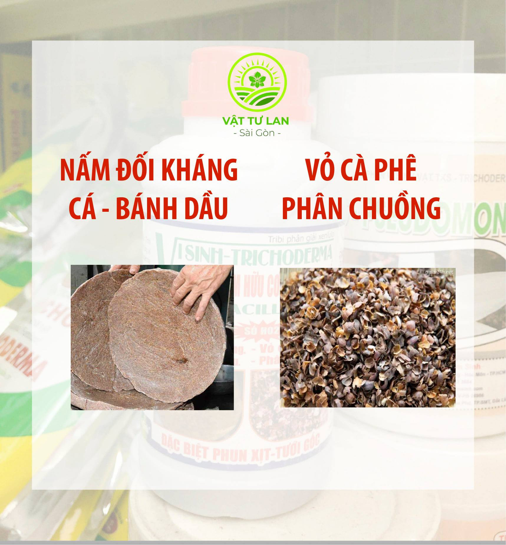 [HCM]Chế phẩm TRICHODERMA - nấm đối kháng dạng nước chai 500ml