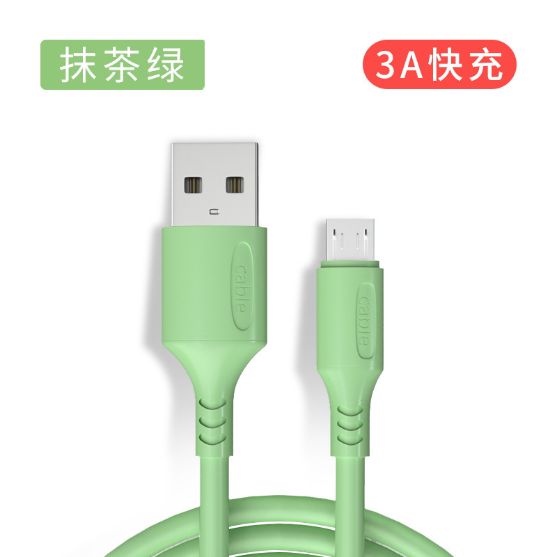 3A Micro USB Charging Cable Silicon Cord for Android Phone