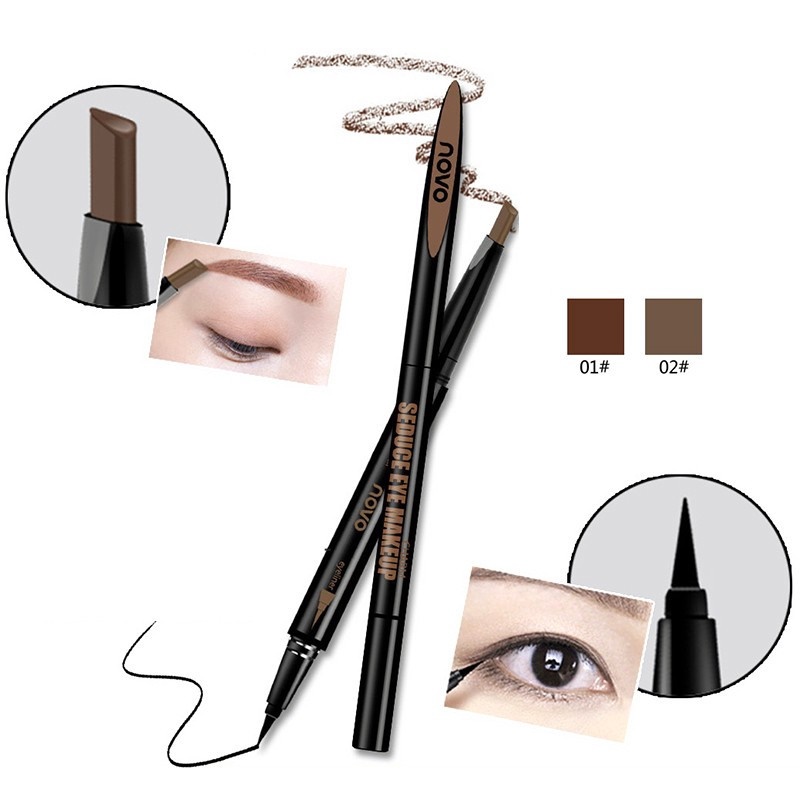 Chì Kẻ Mày 2in1 NoVo Makeup Seduce (KẺ MÀY + KẺ MẮT)