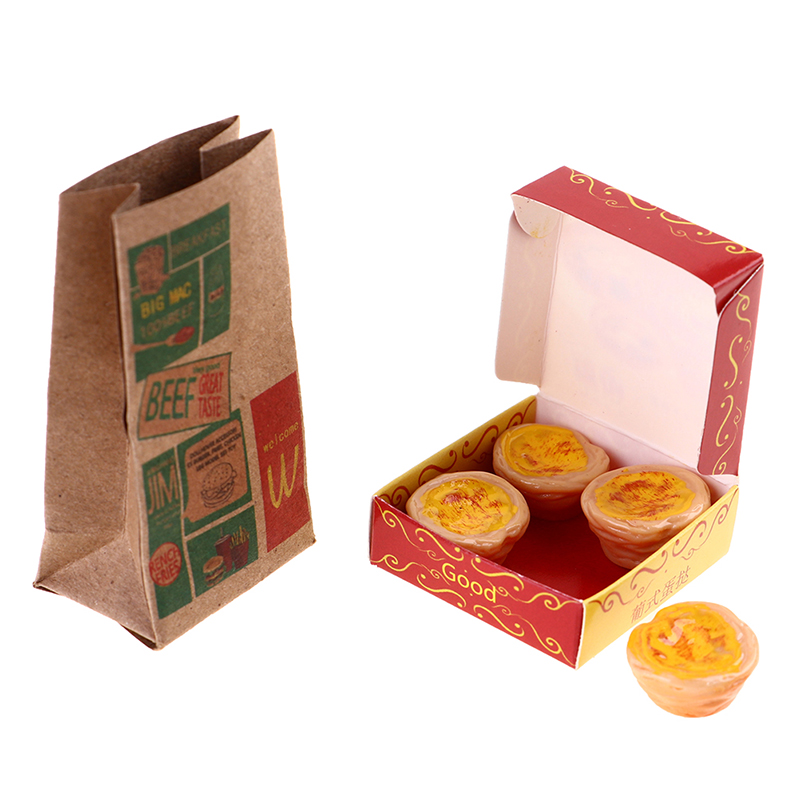 Dollhouse Mini Simulation Burger French Fries Full Home Bucket Scene Model Bo11. 