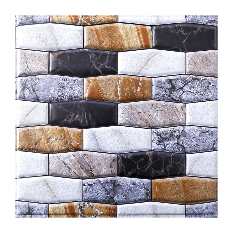 3D Self-adhesive Tile Wallpaper Stickers For Kitchen Cabinets And ...