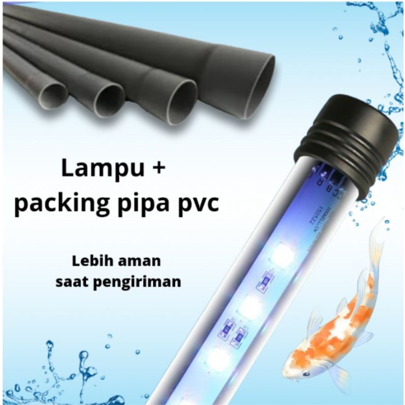 Lampu LED Celup Aquarium SKP T4LED SP 80 3X GANTI WARNA