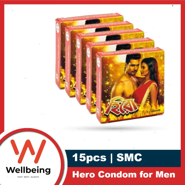 SMC Hero Condom for Men | Combo 5 Packs 3x5=15pcs