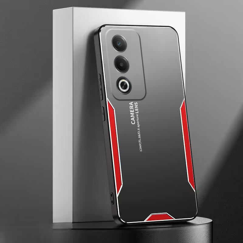 Phone case For OPPO A3 Pro Back cover Heat Dissipation and Anti Drop Aluminum Alloy Back Panel Decorative Strip For OPPO A3 Pro 5G Cover cases.
