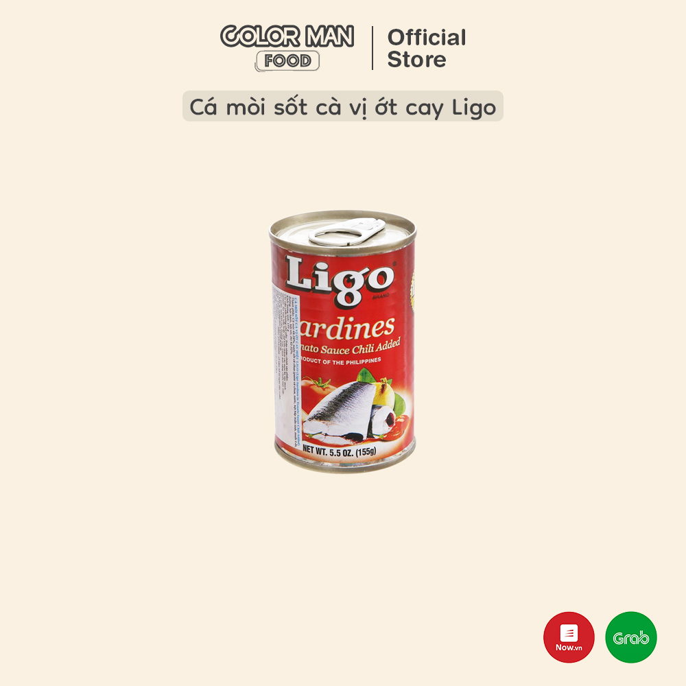 [DATE 02/09/24]Cá mòi sốt cà vị ớt cay Ligo 155 g