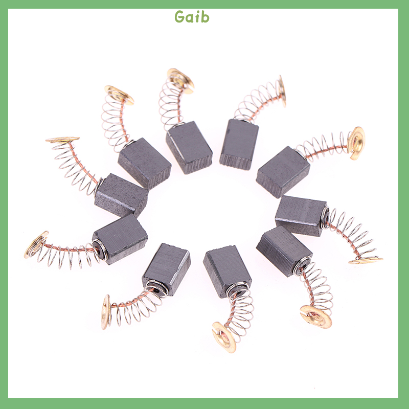 Gaib 10Pcs Angle Grinder Carbon Brushes 6x9x14mm Power Tool Electric Motor Spare Part