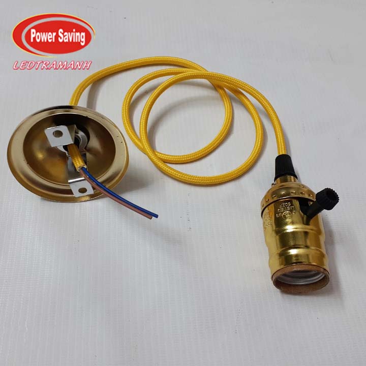 Dây đuôi đèn thả cổ điển đuôi vặn E27 có công tắc