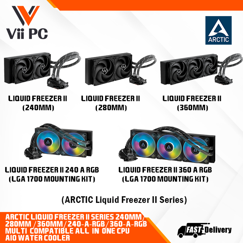 Arctic Liquid Freezer II 360 RGB Multi Compatible 360mm All-in-One CPU  Liquid Cooler