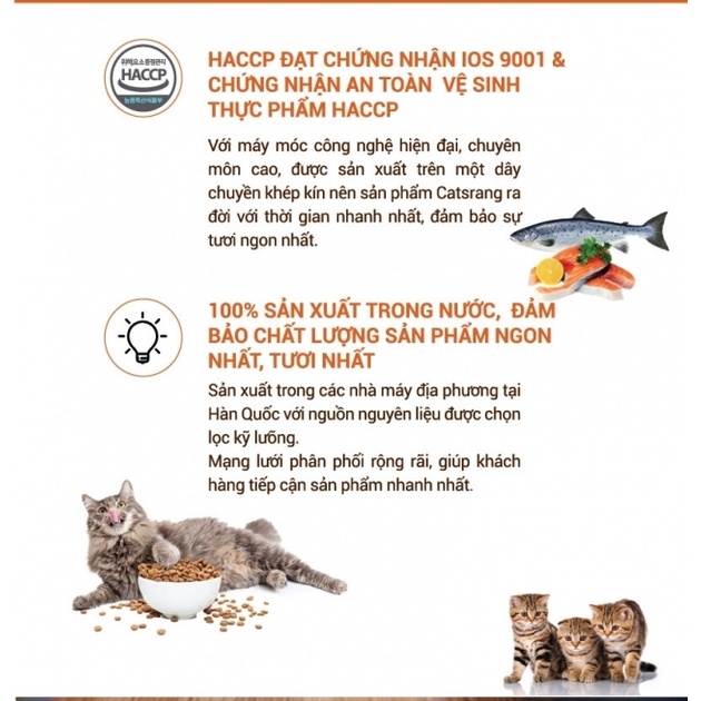 Hạt Khô Cho Mèo con Catsrang Kitten 1.5kg