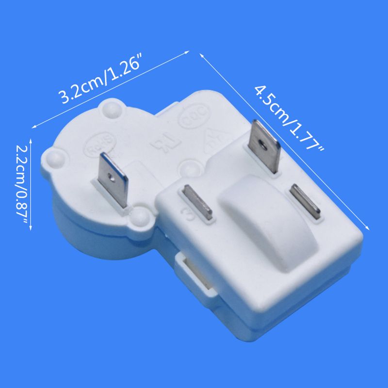 【New arrival 】 Universal 4 Pin Refrigerator Starters Overload Protector Compressor PTC Starter Relay Freezer Accessories Durable