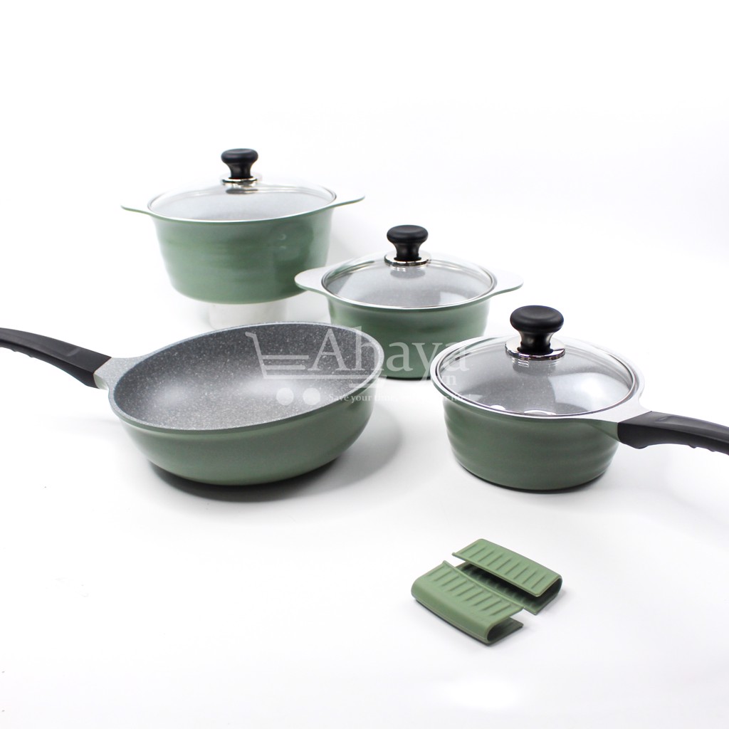 Bộ 4 nồi quánh đúc Ecoramic Sky Pot- Hàng chính hãng Hàn Quốc Korea