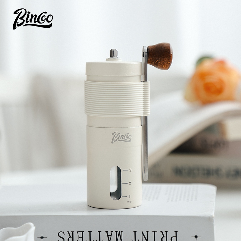 BINCOO Hand Coffee Grinder Small Portable Coffee Bean Grinder Folding Mini Manual Coffee Grinder Coffee Maker