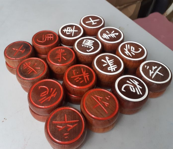Quân cờ tướng gỗ hương
