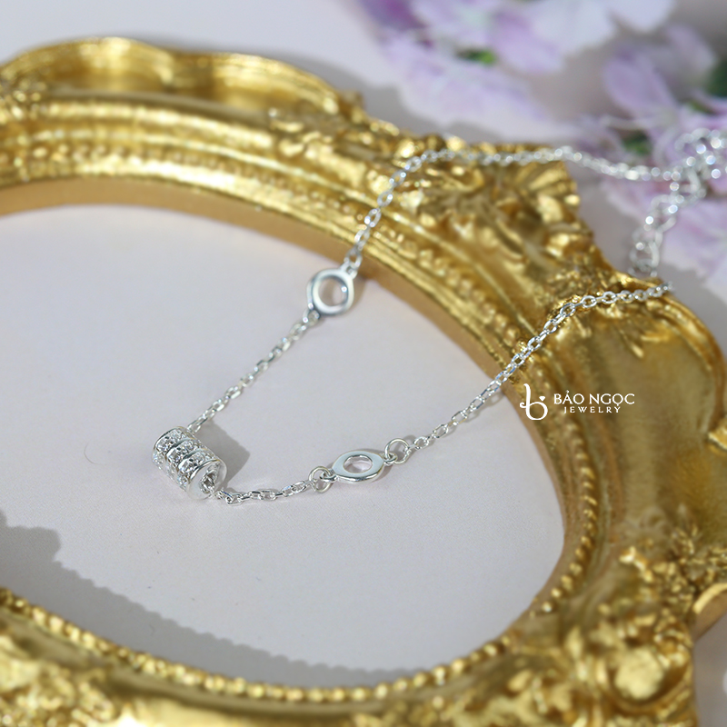 Lắc Tay Bạc Nữ S925 Ống Bạc, Lắc Tay Bạc Đơn Giản Nam Nữ Unisex Phong Cách - L2550 - Bảo Ngọc Jewelry