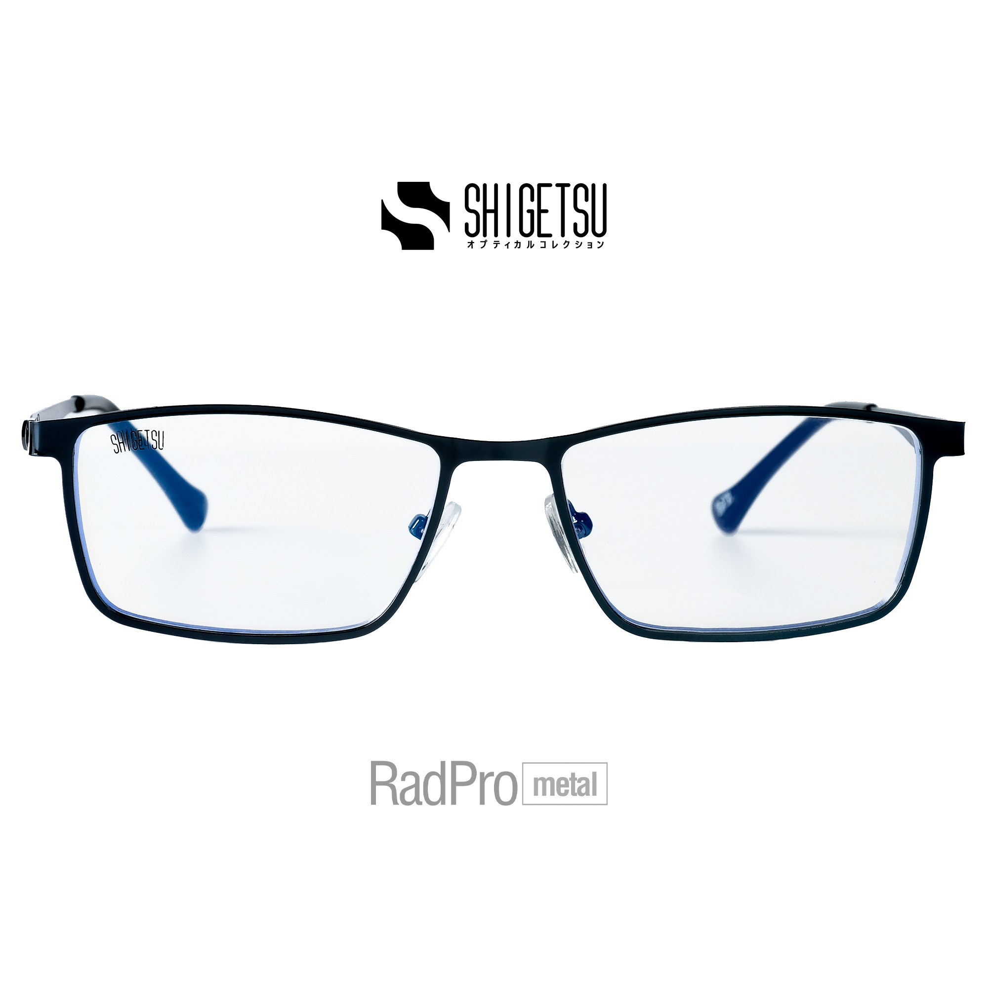 Shigetsu Eyewear AKITA RadPro Eyeglasses in Full Rim Rectangle Metal ...