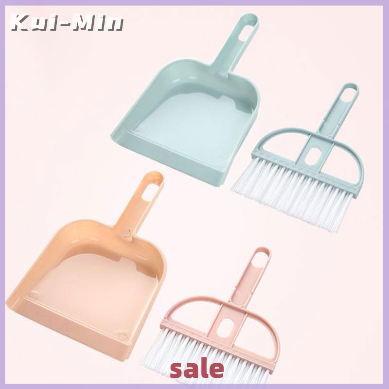 Kui-Min Mini Brush Small Broom Dustpans Set Desktop Sweeper Garbage Cleaning Shovel