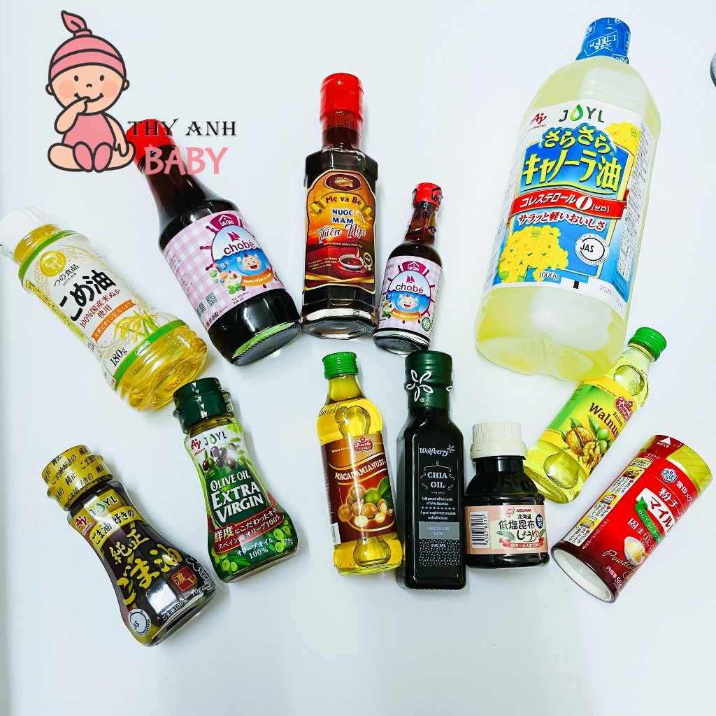 6-month-old baby feeding oil