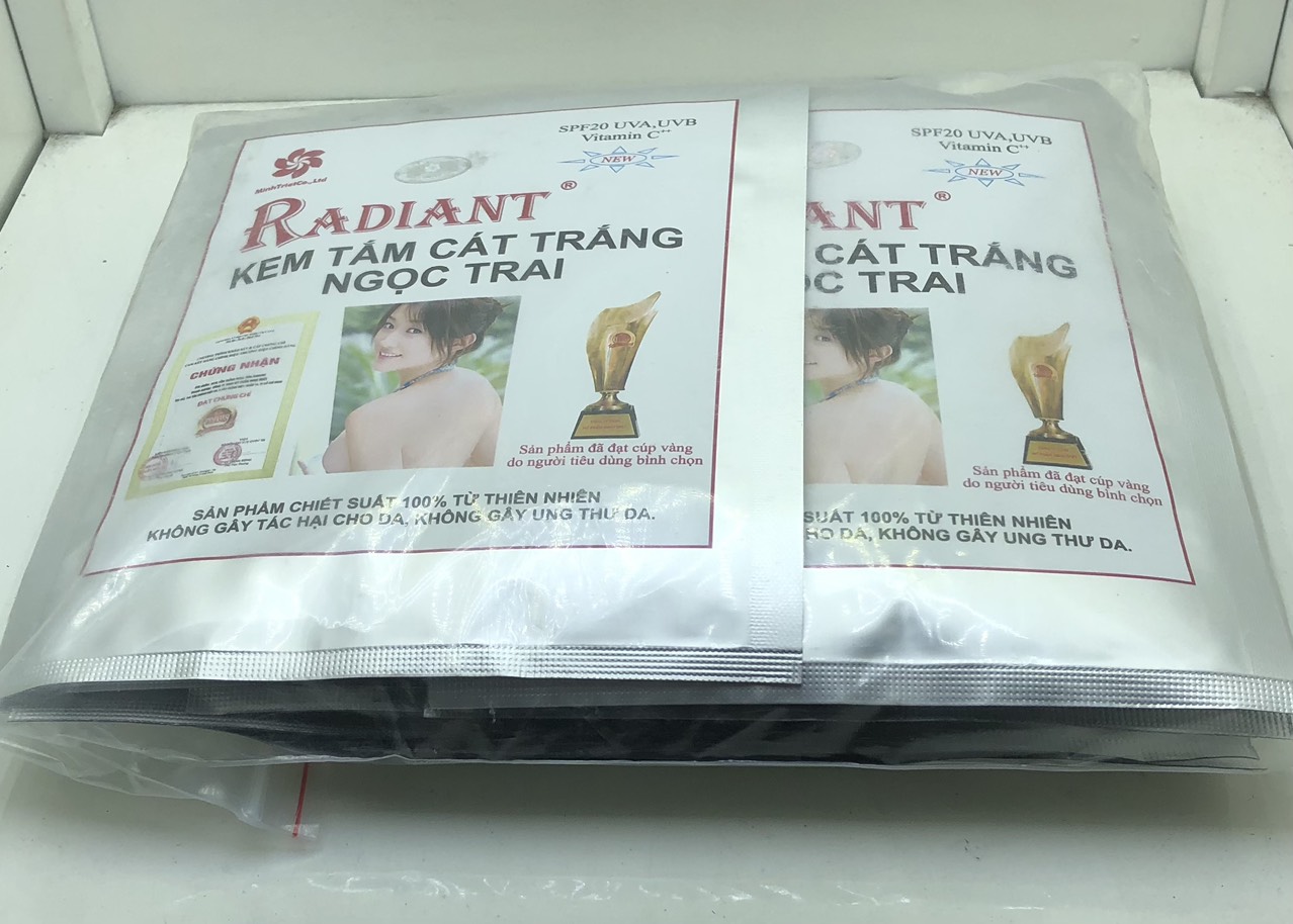 Tắm trắng da ngọc trai và bùn radiant