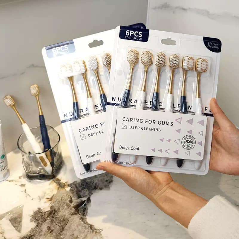 Set 6 bàn chải đánh răng hàng nội địa Trung