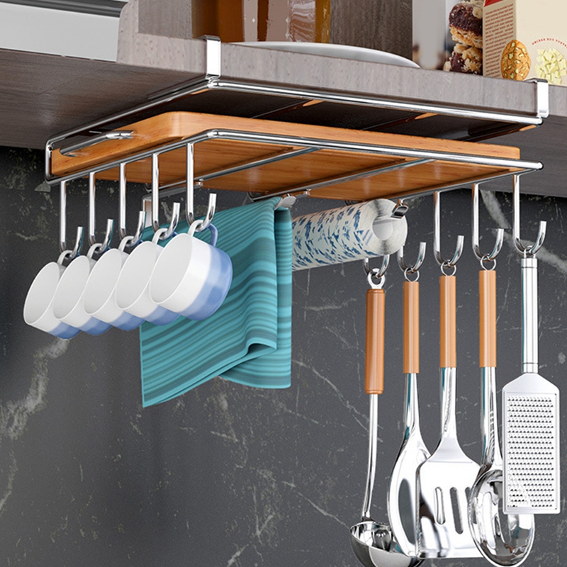 Nhà Bếp Tủ lưu trữ giá nồi nhà bếp Bìa Giá kê thớt Tủ phân vùng Giá treo đa chức năng kệ bếp