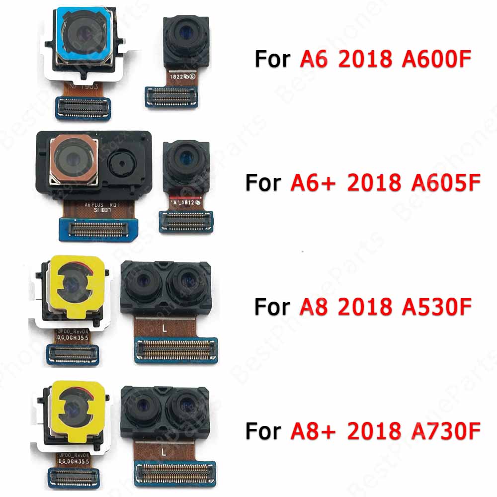 【Mary DAI Store】Front Back Camera For Samsung Galaxy A8 A6 Plus 2018 A600 A605 A530 A730 Frontal Rear Selfie Camera. 