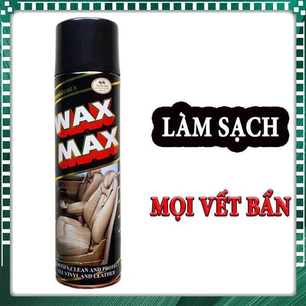 Bình xịt đánh bóng và làm sạch nội thất ô tô wax max - hfa