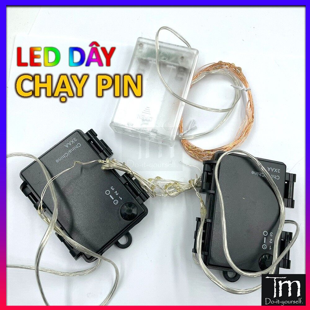 Dây led trang trí chạy pin 3*1.5v