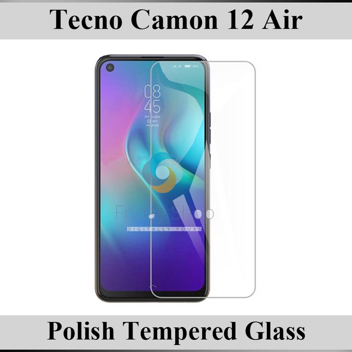 Tecno Camon 12 Air Tempered Glass Screen Protector Polish Glass For Tecno Camon 12 Air