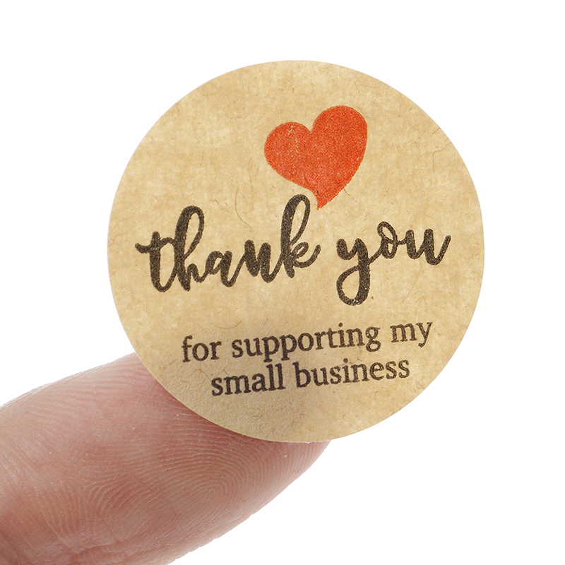 500pcs Thank You Stickers Seal Labels Round Paper Label sticker for ...