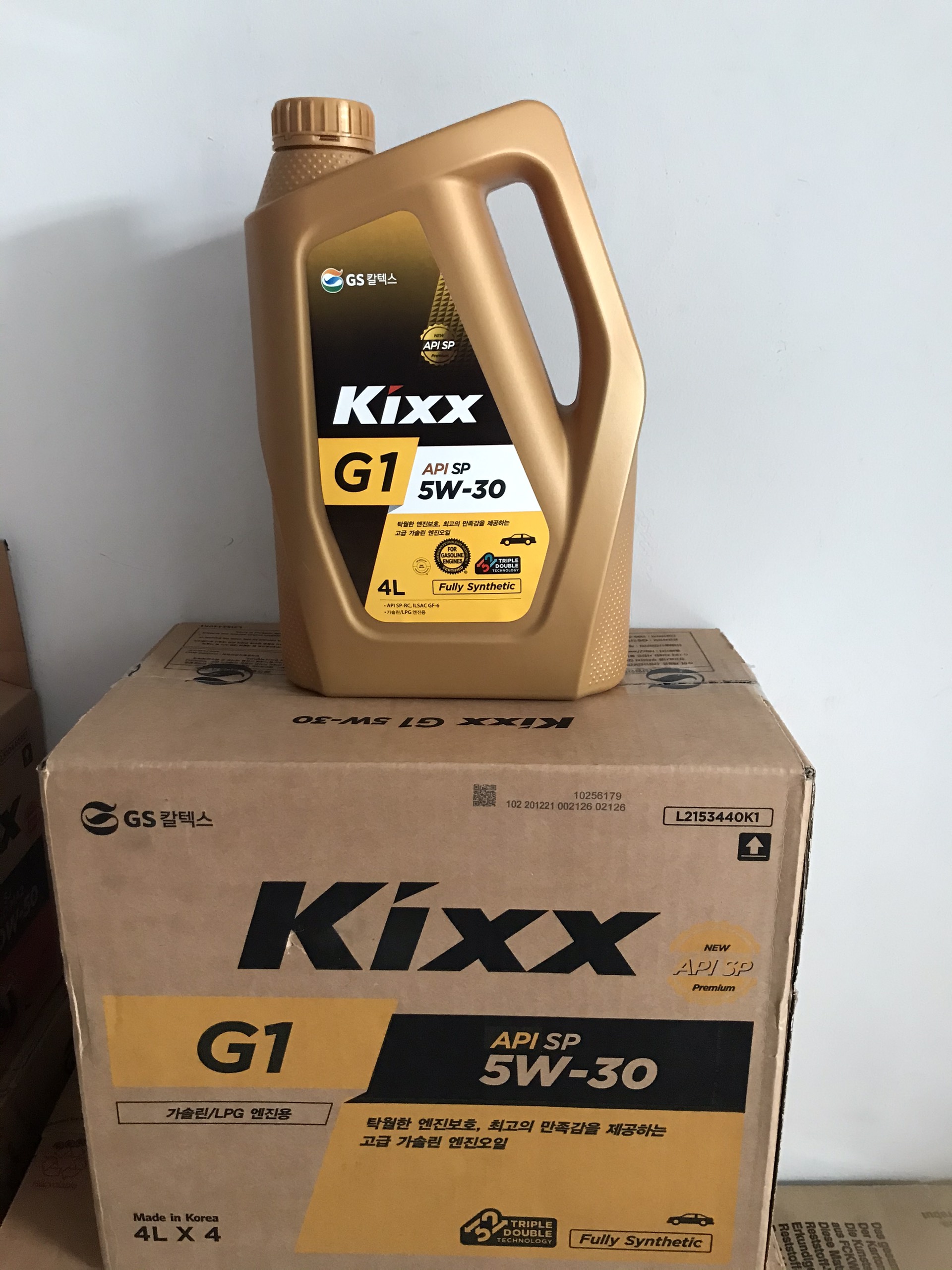 [Nhớt ô tô tổng hợp bình nhựa] Kixx G1 5W30 API SN Fully synthetic -  4 lít