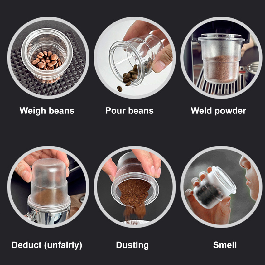 58mm liều bột cup Tương thích với 58mm Espresso portafilter xếp chồng Máy pha cà phê Espresso phụ kiện