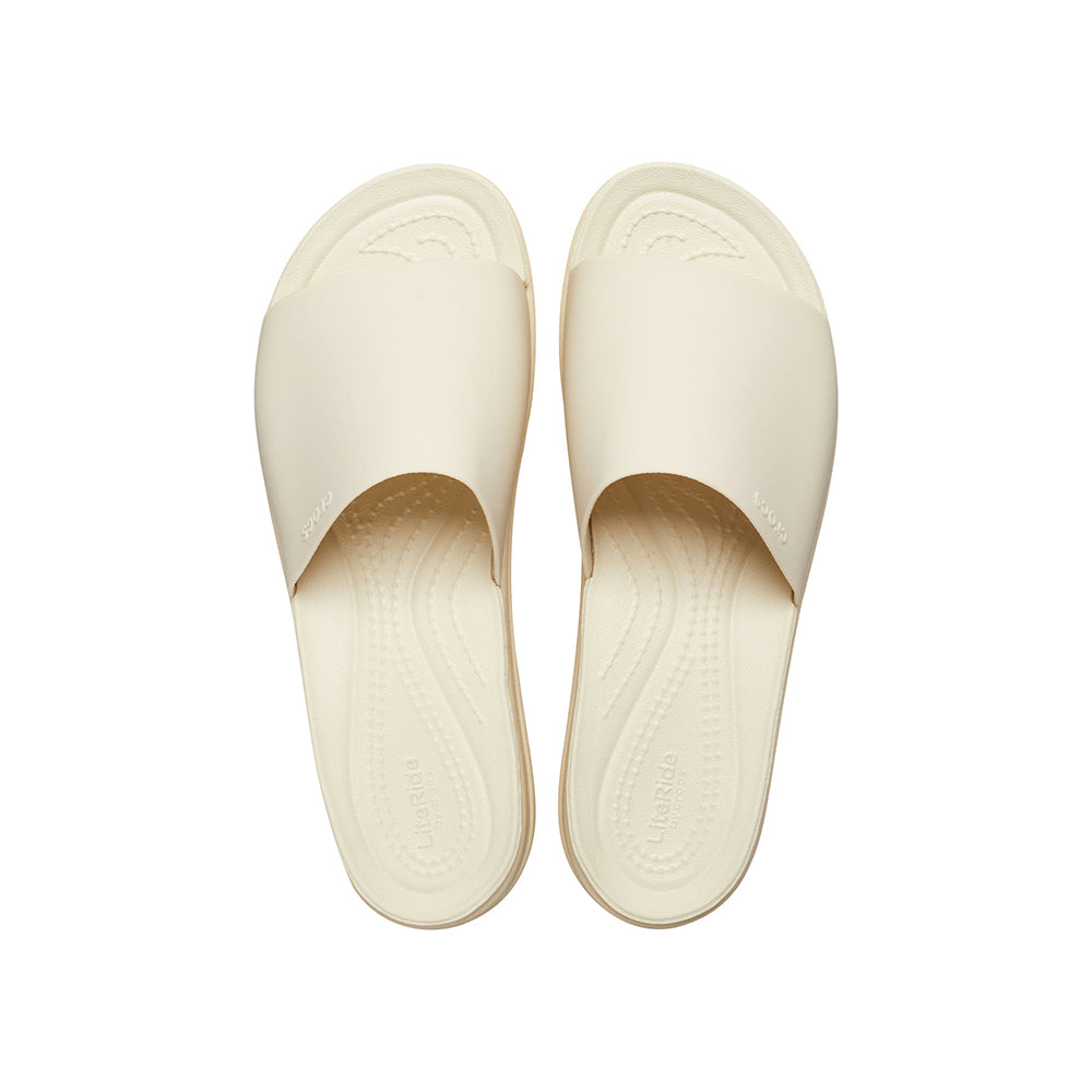 Dép Quai Ngang Nữ Crocs Brooklyn - Bone