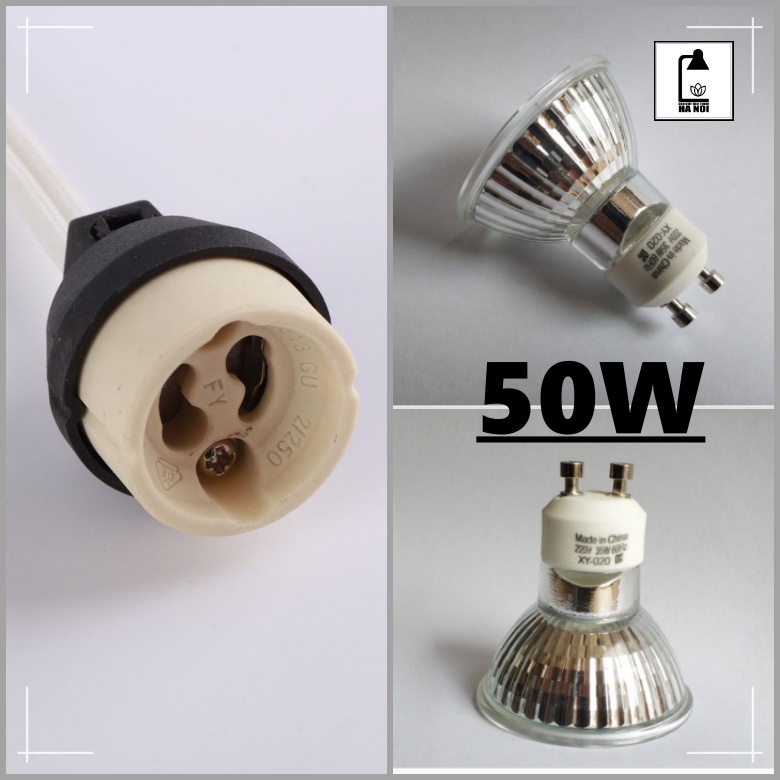 Bóng Đèn Đốt Nến Halogen GU10 MESMERIC - Sử Dụng Cho Đèn Đốt Nến Thơm 50W