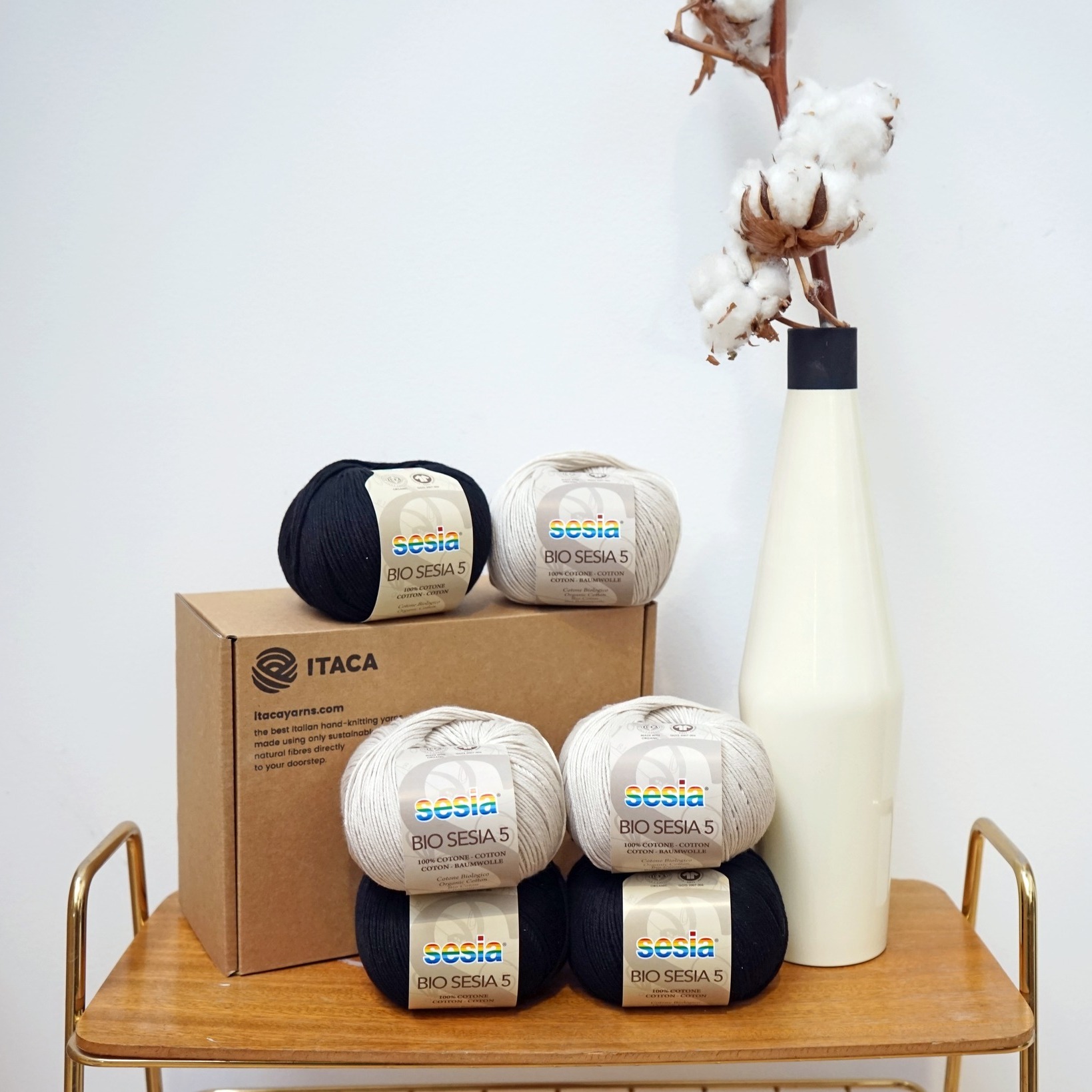 Cuộn len sợi cotton organic Bio Sesia 5