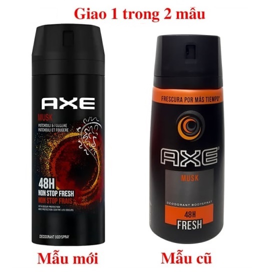 Xịt nước hoa toàn thân AXE 150ml Apollo | Black | Gold | Dark | Click | Anarchy | Excite | Collision | Musk | Marine
