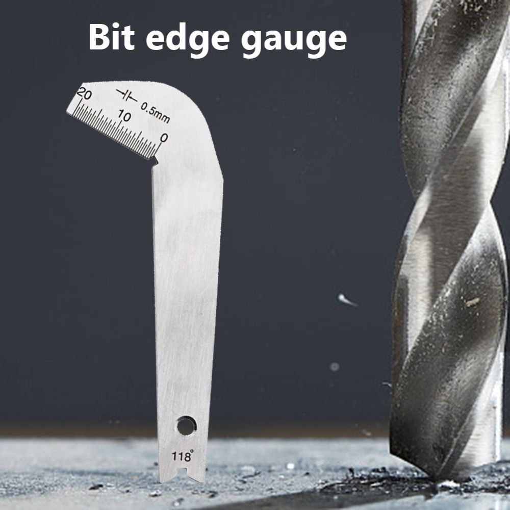 Guaging Tool Front Edge 118 Degree Drill Template Gauge Gauging Measuring Drill Bits ...
