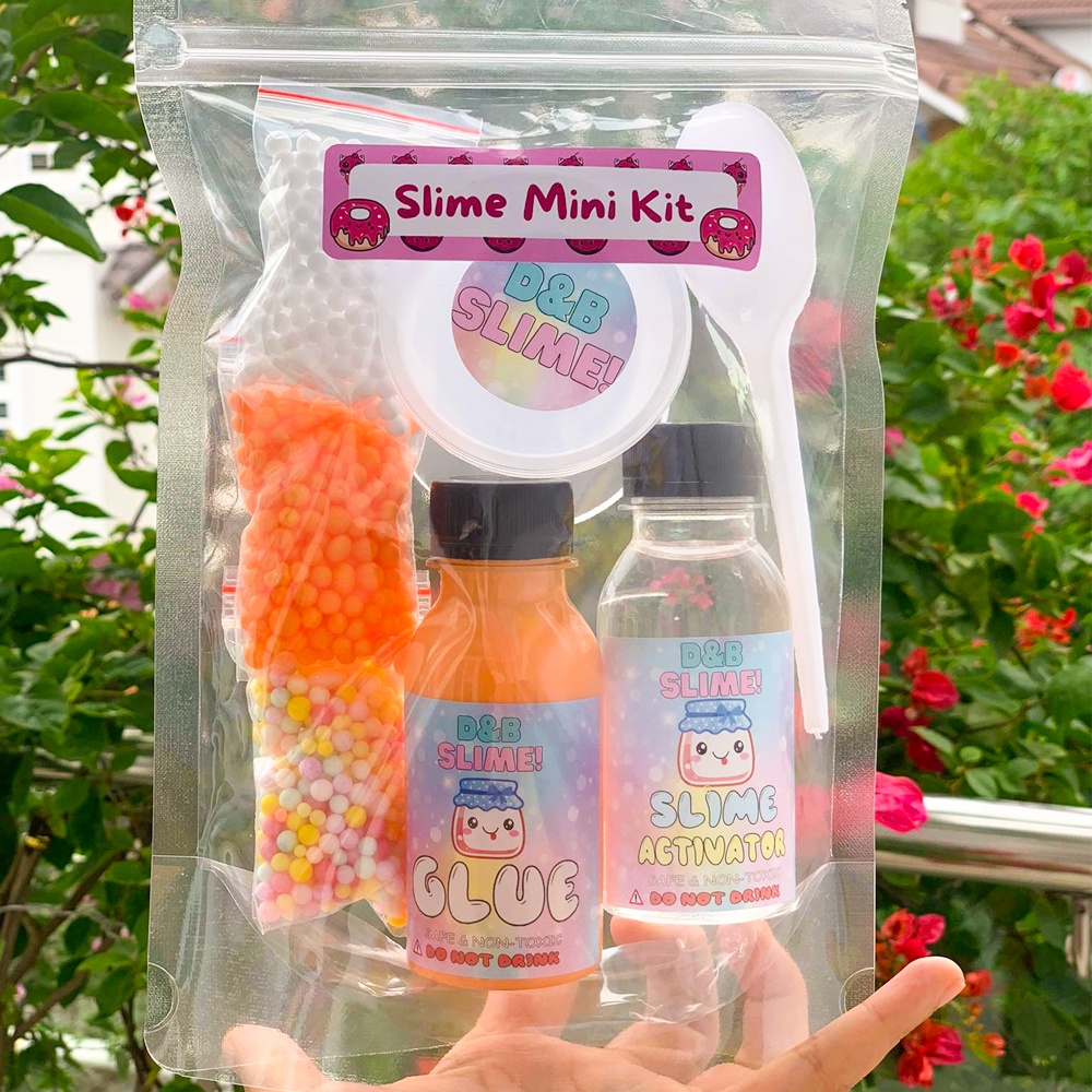 Bộ Kit làm Slime Basic - Kit làm Slime Cơ Bản Đủ Màu Thành Phẩm 120ML (Có hướng dẫn đầy đủ)