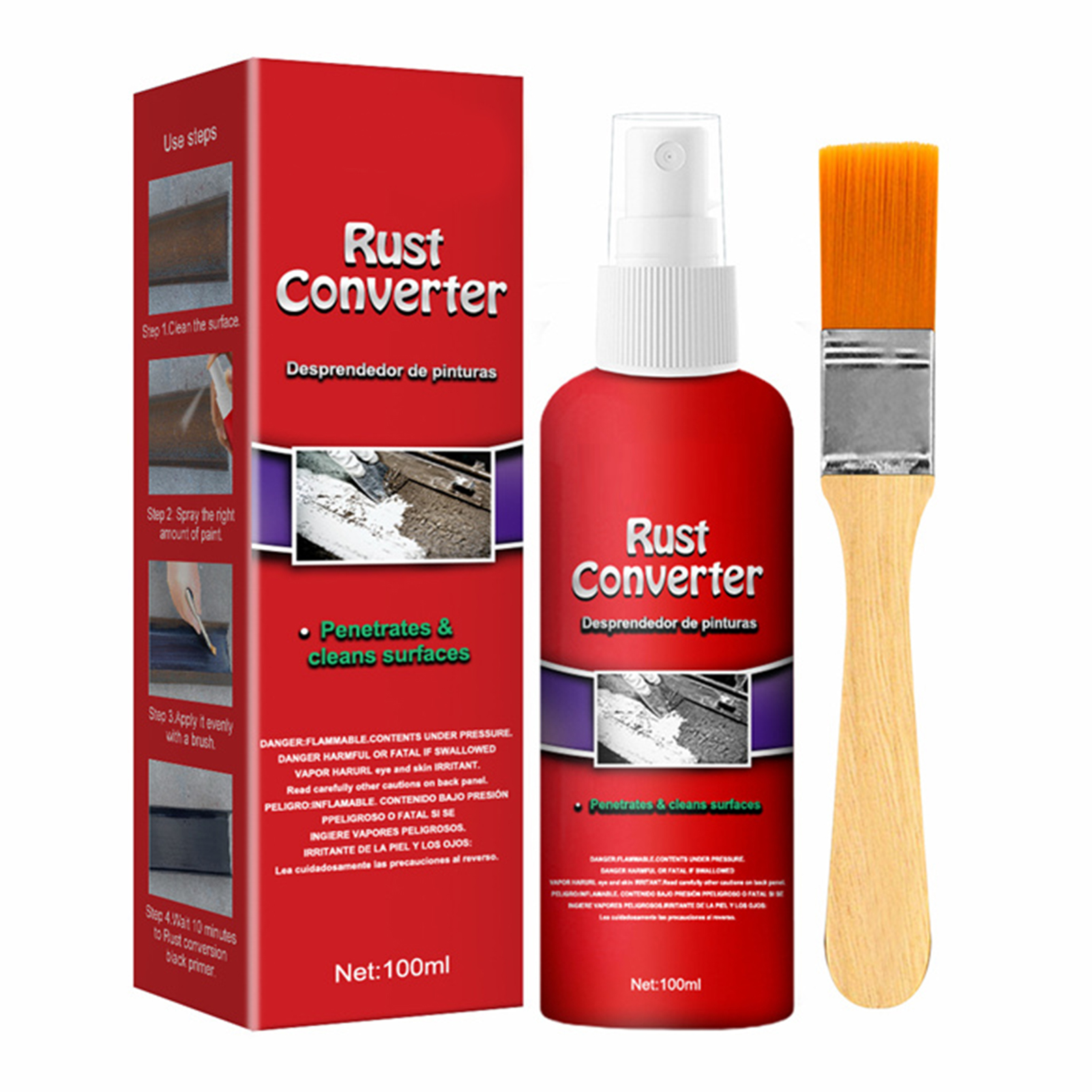 Fluid Film Rust & Corrosion Protection Converter Rust Inhibitor Rust Remover Derusting For Marine Automotive Industrial Home