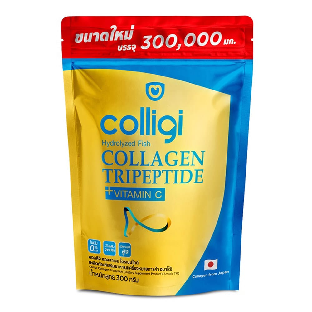 Amado Colligi Collagen TriPeptide + Vitamin C คอลลิจิ คอลลาเจน [WeMall]