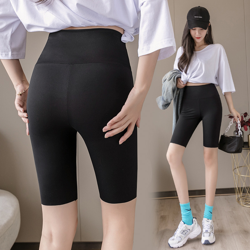 Quần legging ngố cạp cao ken bụng